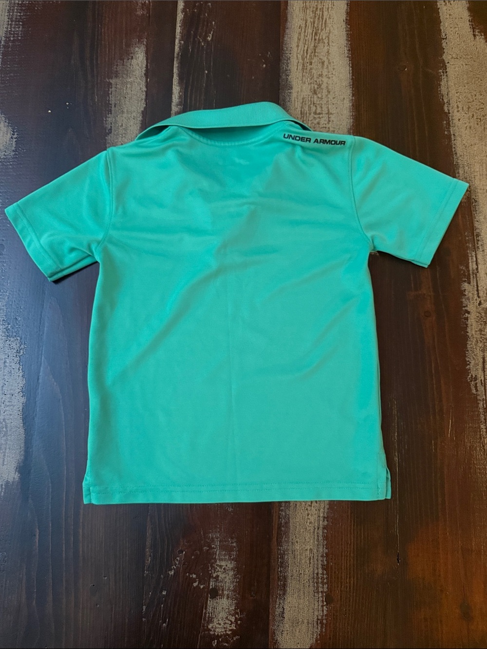 Under Armour Boys' Green Polo with Contrast Placket - Picture 4 of 5